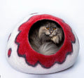 Felted Wool Cat Caves: the Perfect Hideaway for your feline companion - Rokhu Shop